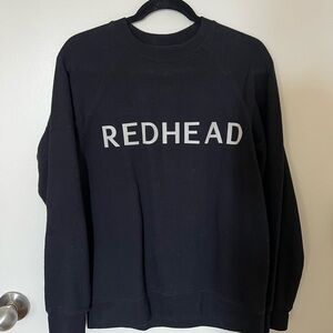 🦄 Brunette The Label Black Crewneck Redhead Sweatshirt